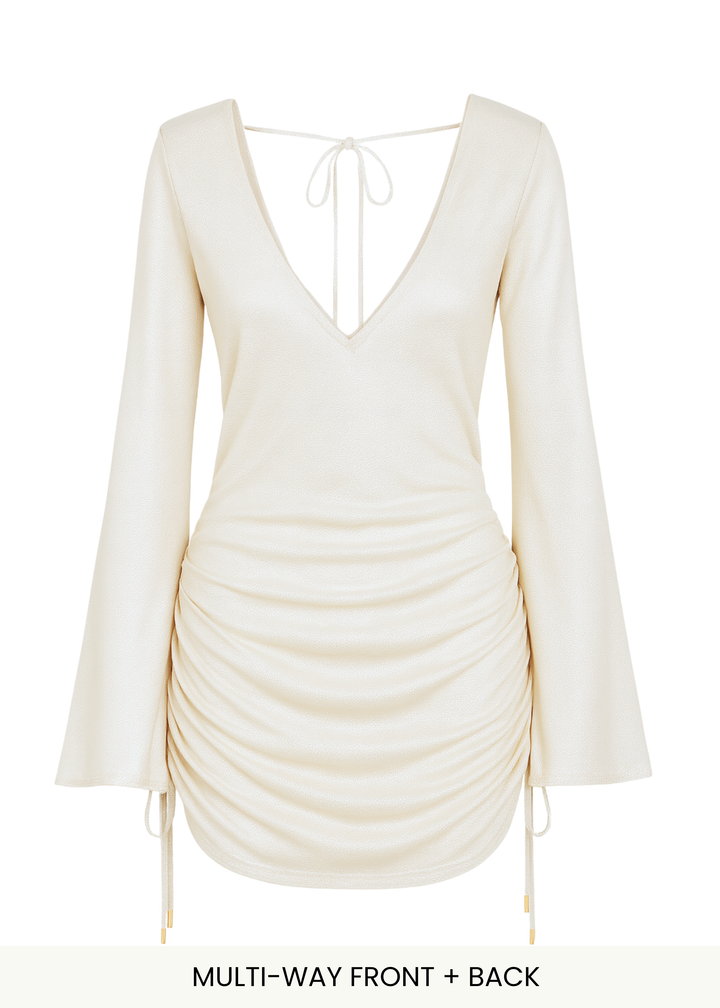 Malta Mini Dress in Champagne